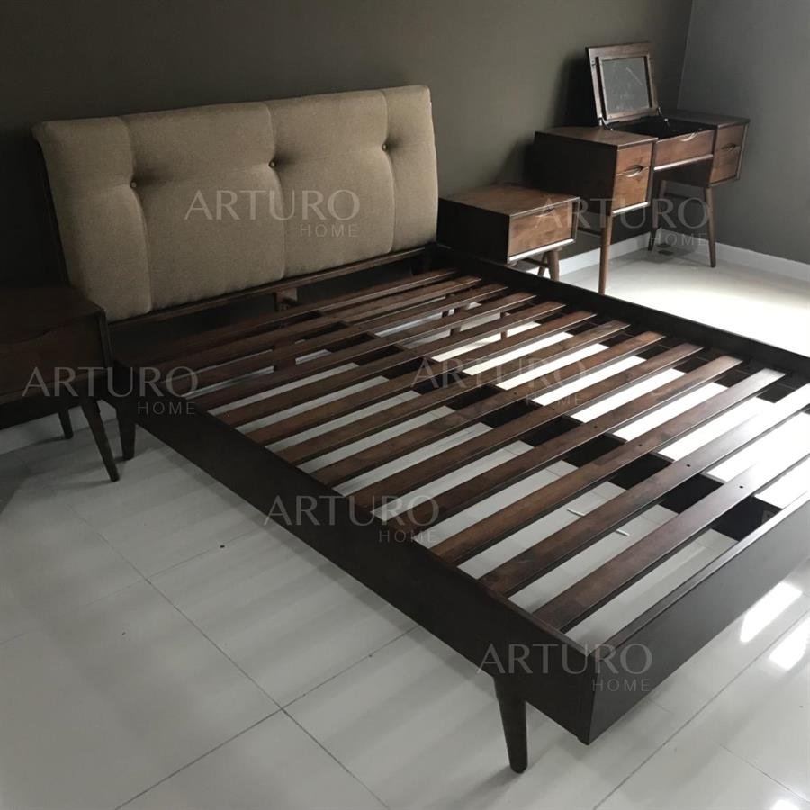 Arturo - Cama Bedframe + 2 units of Matias Bed Side Table Set (FREE Shipping to West Malaysia)