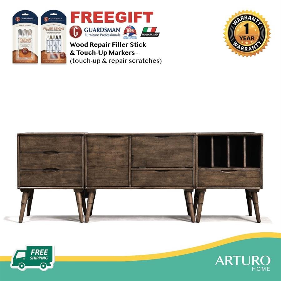 Arturo - Geno Sideboard/ Buffet/ Solid Wood Sideboard (FREE Shipping to West Malaysia)