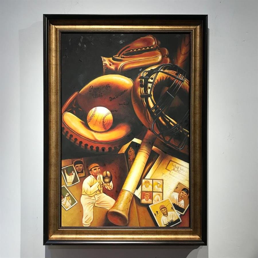 Arturo Oil Painting Baseball Memories