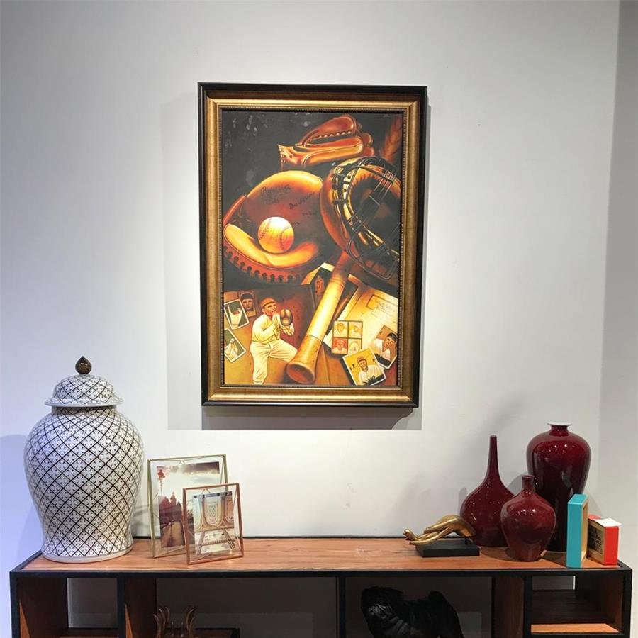 Arturo Oil Painting Baseball Memories