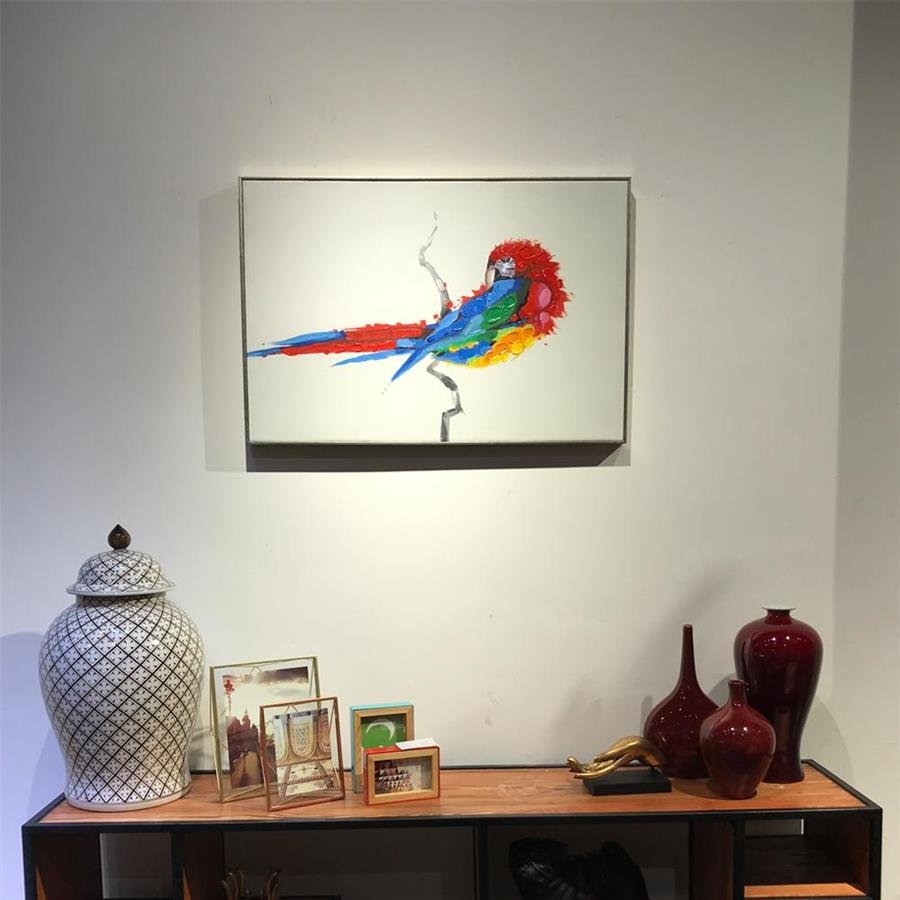 Arturo Oil Painting Parrot
