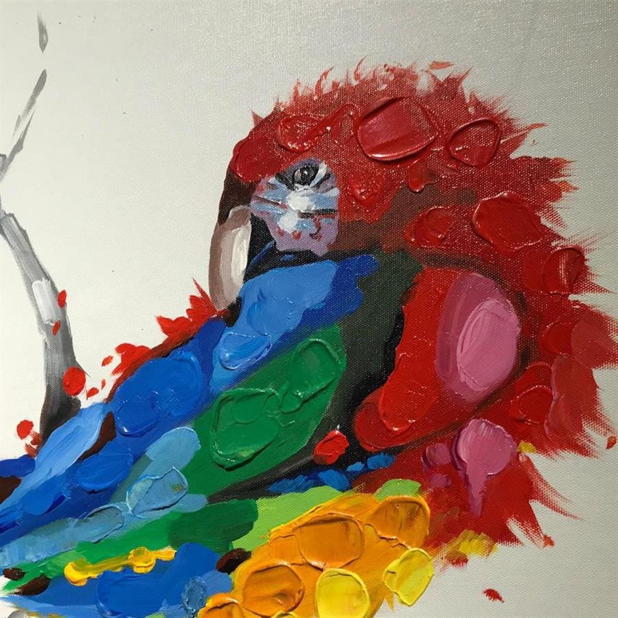 Arturo Oil Painting Parrot