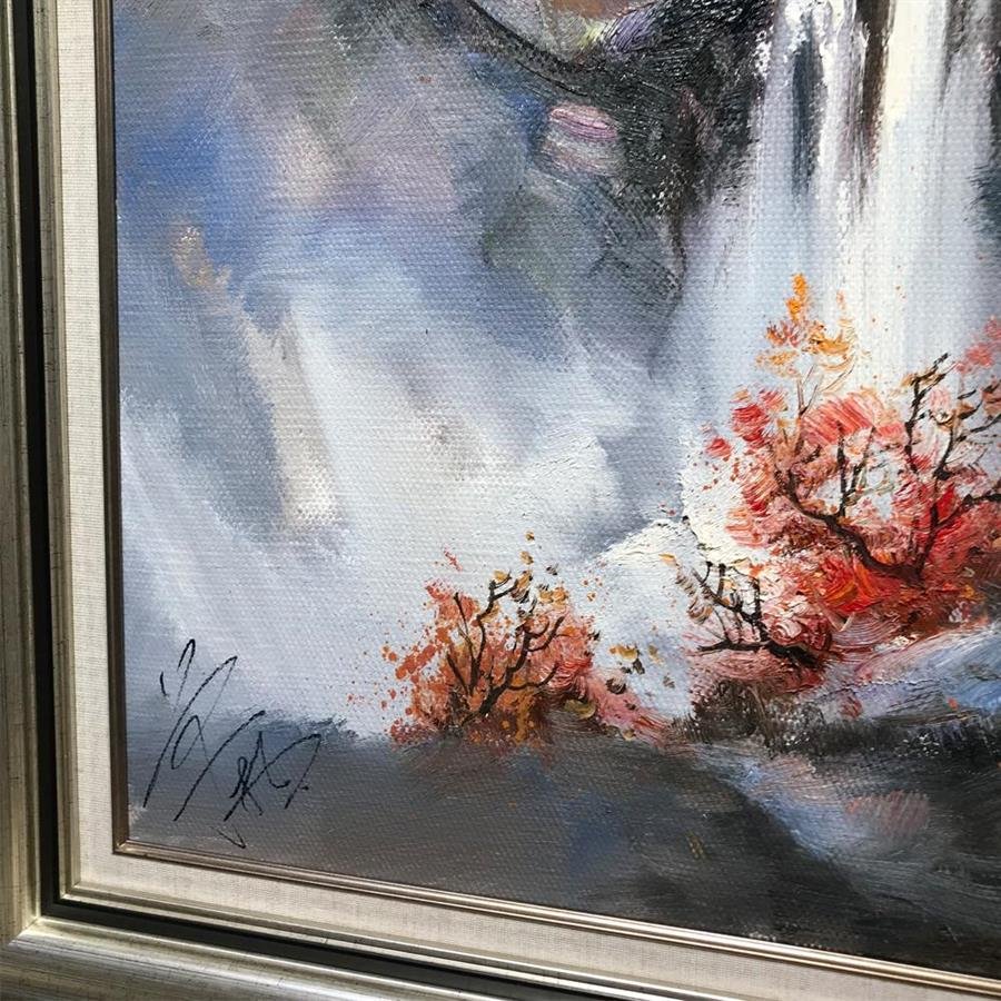 Arturo Oil Painting Ancient Waterfall