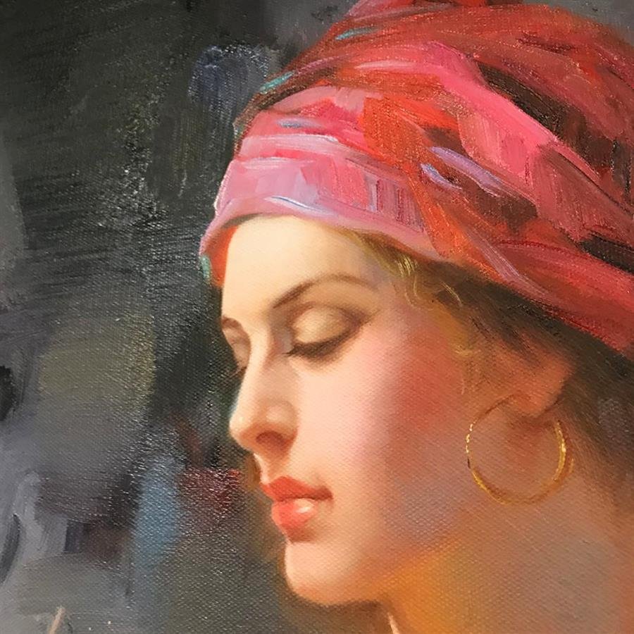 Arturo Oil Painting French Lady