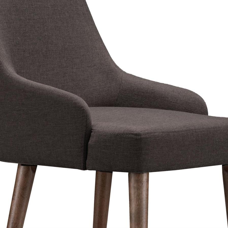 Arturo - Melanie Dining Chair/ Fabric Chair/ Arm Chair/ Dark Brown Chair/ Dining Chair with Arm Rest (FREE Shipping to West Malaysia)