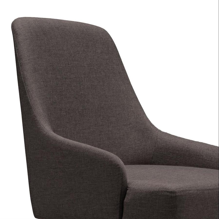 Arturo - Melanie Dining Chair/ Fabric Chair/ Arm Chair/ Dark Brown Chair/ Dining Chair with Arm Rest (FREE Shipping to West Malaysia)