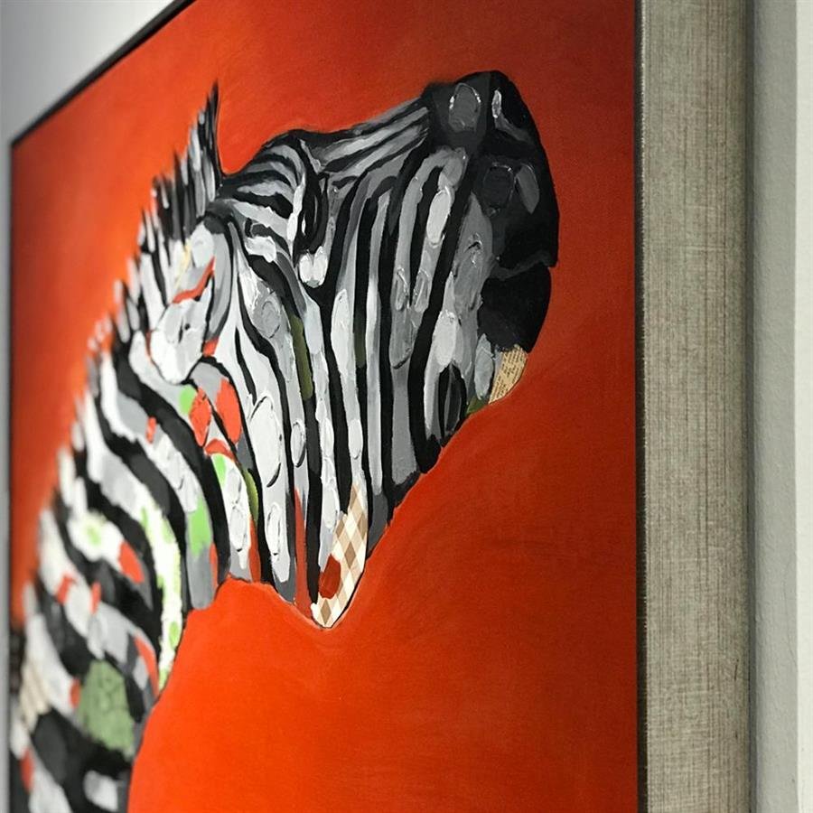Arturo Oil Painting Zebra