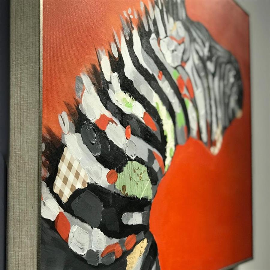 Arturo Oil Painting Zebra