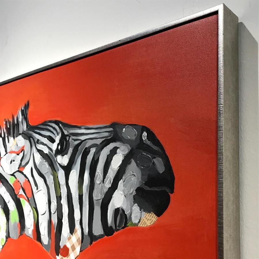 Arturo Oil Painting Zebra