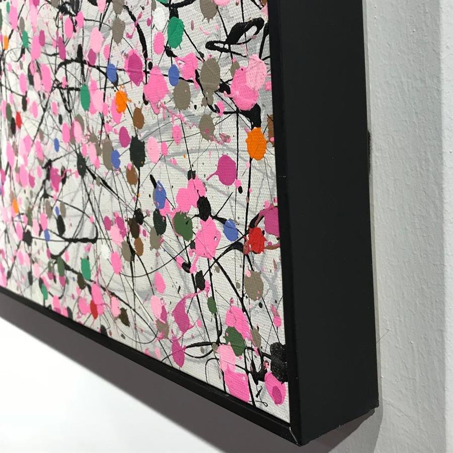 Arturo Oil Painting Abstract Pink