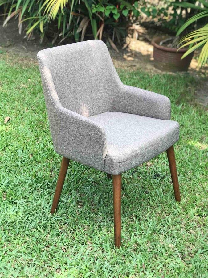 Arturo - Aubrey Dining Chairs (Set of 2)/ Fabric Chairs/ Solid Wood Chairs/ Arm Chair/ Dining Chair with Arm Rest (FREE Shipping to West Malaysia)