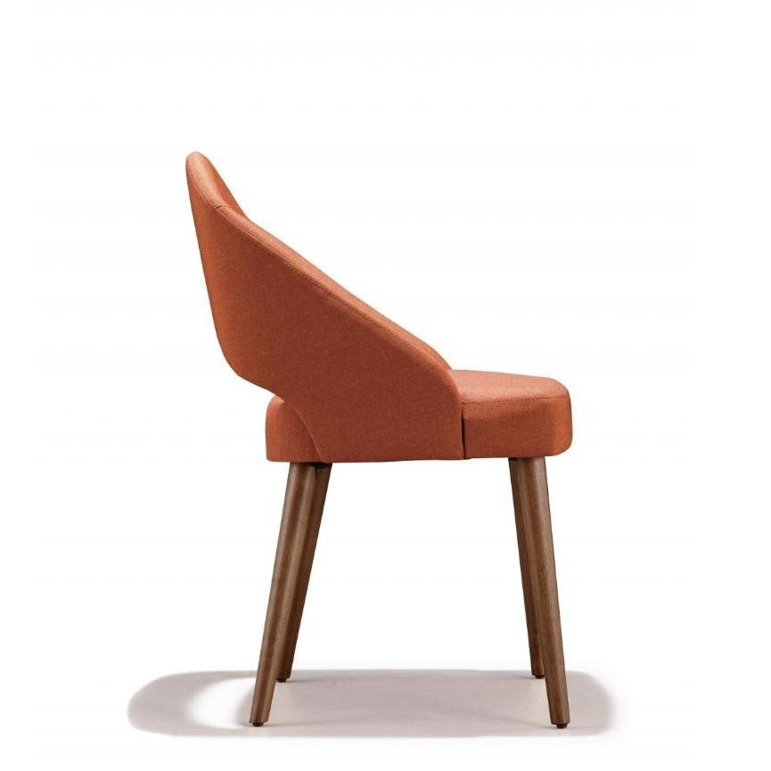 Arturo - Ariel Dining Chair (Set of 2)/ Fabric Chair/ Arm Chair/ Dining Chair with Arm Rest/ Orange Chair (FREE Shipping to West Malaysia)