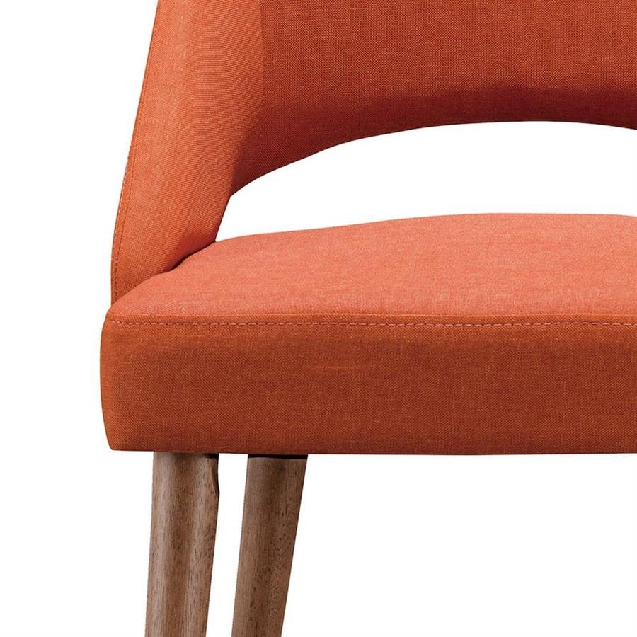 Arturo - Ariel Dining Chair (Set of 2)/ Fabric Chair/ Arm Chair/ Dining Chair with Arm Rest/ Orange Chair (FREE Shipping to West Malaysia)