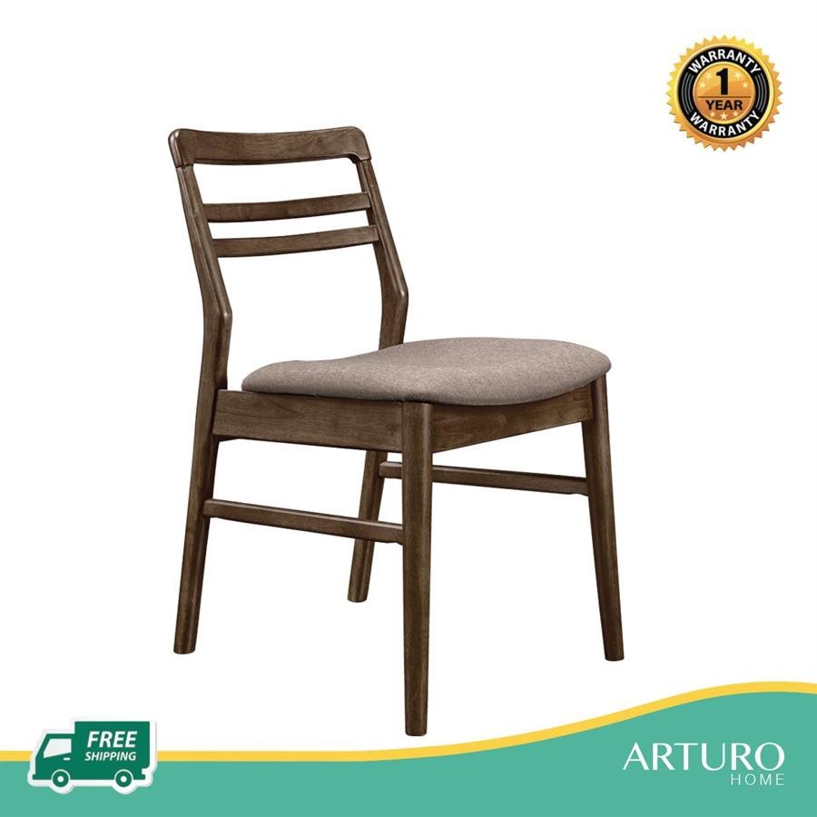 Arturo - Senon Dining Chair/ Solid Wood Chair/ Fabric Chair/ Mid-century Design/ Retro Design (FREE Shipping to West Malaysia)