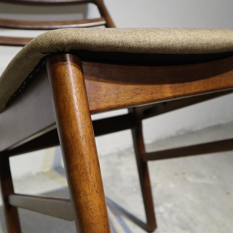 Arturo - Senon Dining Chair/ Solid Wood Chair/ Fabric Chair/ Mid-century Design/ Retro Design (FREE Shipping to West Malaysia)