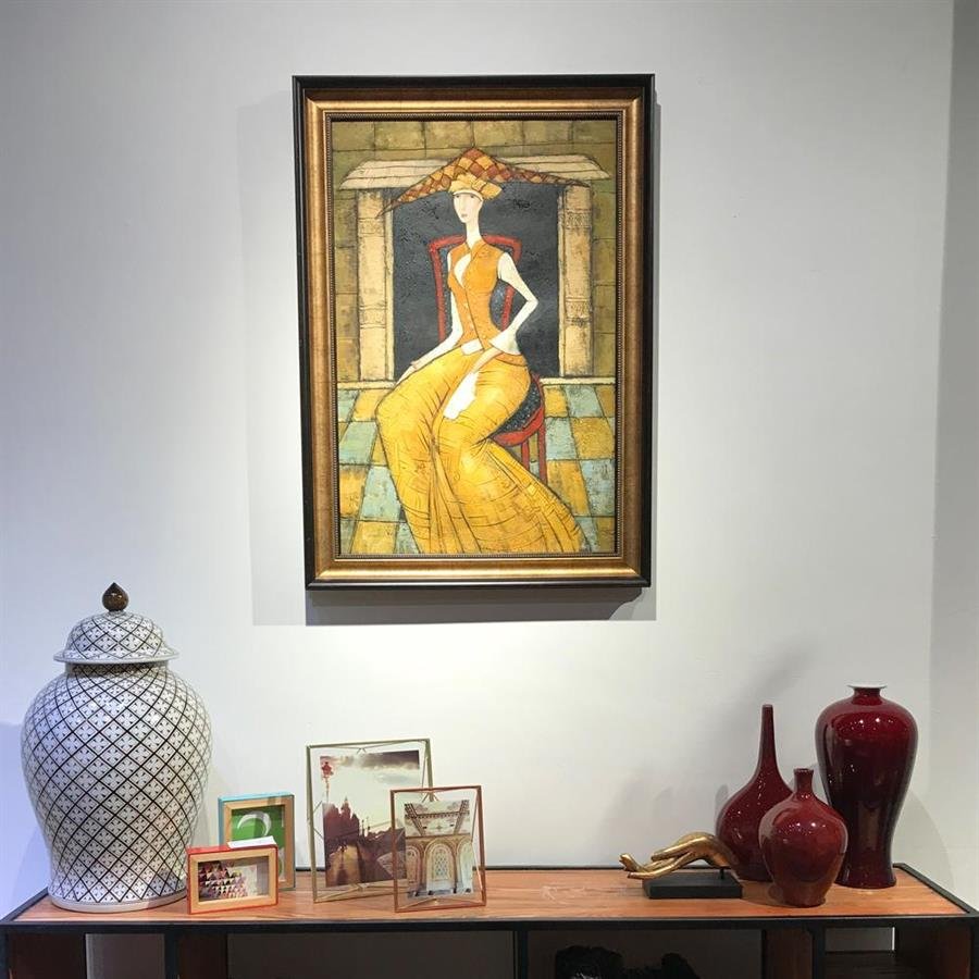 Arturo Oil Painting Aristocrat Lady Valentina