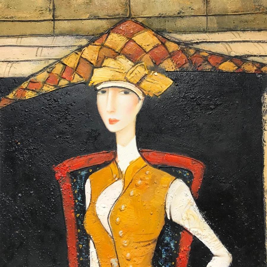 Arturo Oil Painting Aristocrat Lady Valentina