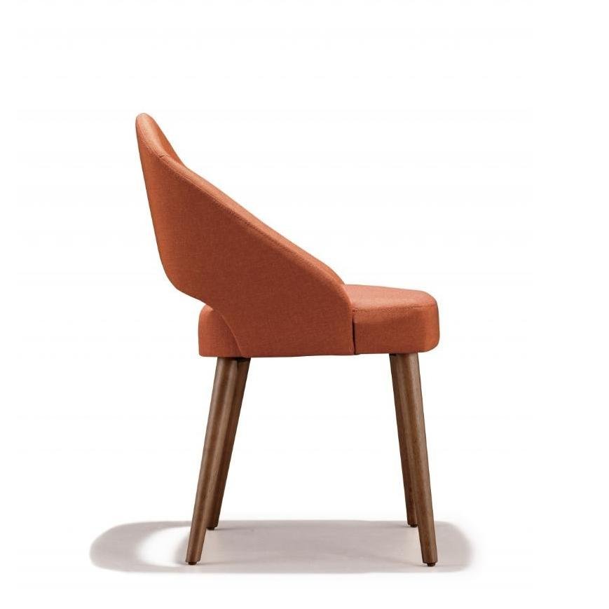 Arturo - Ariel Dining Chair/ Fabric Chair/ Arm Chair/ Dining Chair with Arm Rest/ Orange Chair (FREE Shipping to West Malaysia)