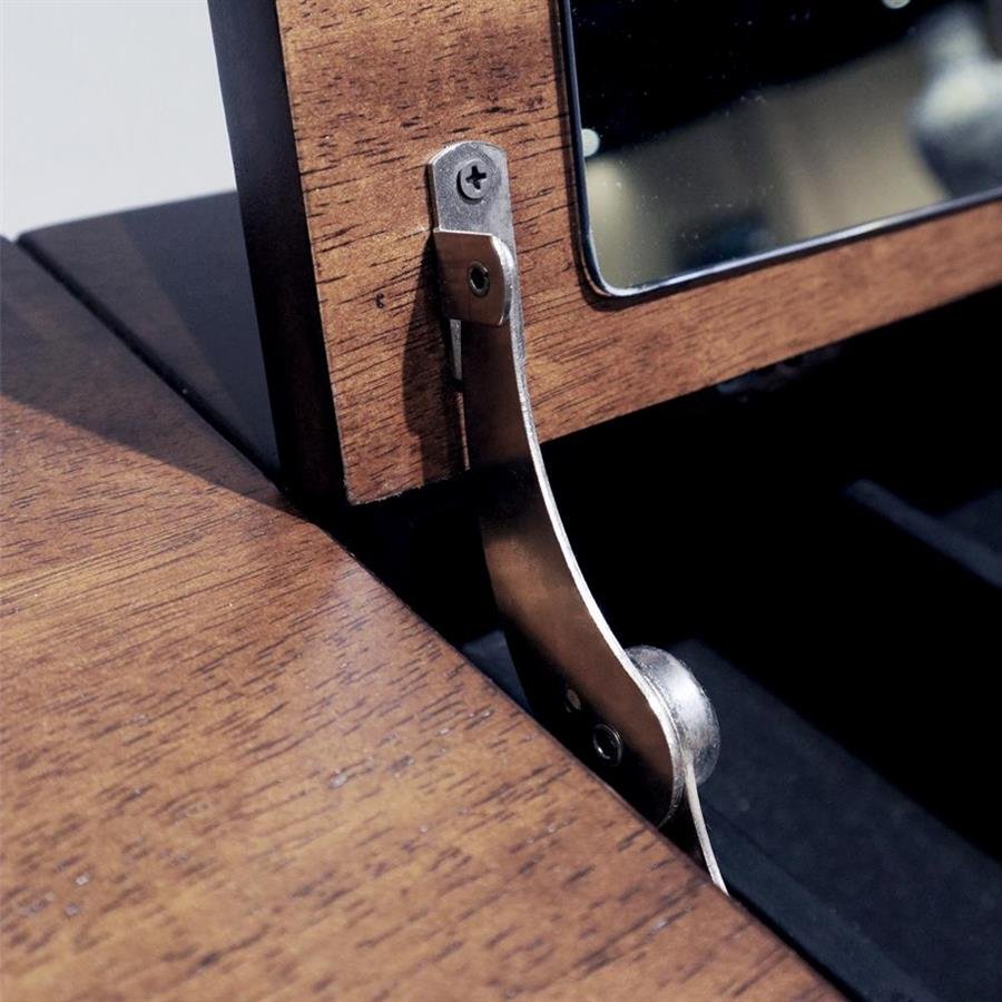 Arturo - Paula Dressing Table with Retractable Mirror/ Vanity Table/ Make Up Table/ Solid Wood/ Mid-century Design/ Retro Design (FREE Shipping to West Malaysia)