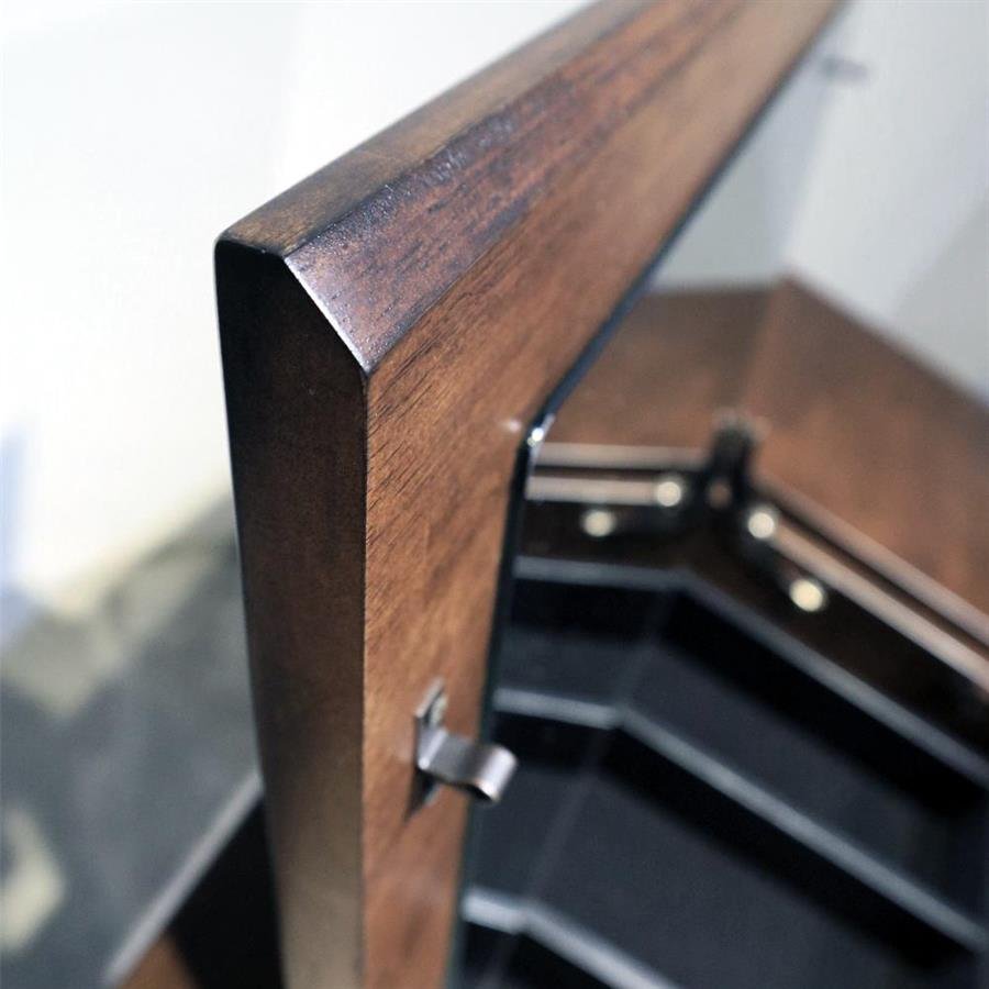 Arturo - Paula Dressing Table with Retractable Mirror/ Vanity Table/ Make Up Table/ Solid Wood/ Mid-century Design/ Retro Design (FREE Shipping to West Malaysia)
