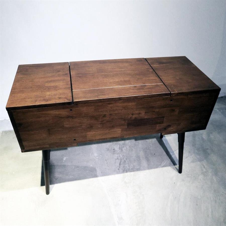 Arturo - Paula Dressing Table with Retractable Mirror/ Vanity Table/ Make Up Table/ Solid Wood/ Mid-century Design/ Retro Design (FREE Shipping to West Malaysia)