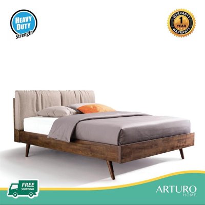 Arturo - Carrie Bed Frame (King Size)/ Solid Wood Bed Frame/ Wooden Bed Frame/ King Size Bed Frame (FREE Delivery to West Malaysia)