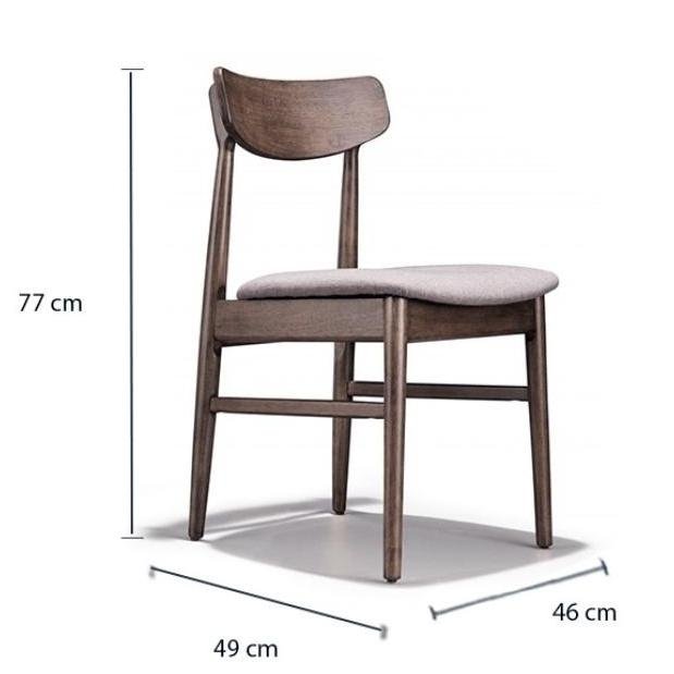Arturo - Seeta Dining Chair (Set of 2)/ Side Chair/ Mid-century Design/ Retro Design/ Solid Wood Chair (FREE Shipping to West Malaysia)