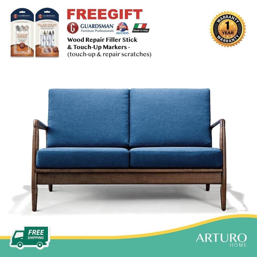 Arturo - Mourin 2 Seater Sofa/ Sofa Set/ Love Seat/ Fabric Sofa/ Solid Wood Sofa/ Mid-century Design/ Retro Sofa/ FREE Shipping to West Malaysia