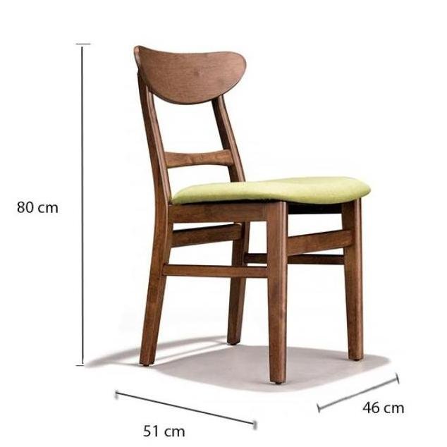 Arturo - Sila Dining Chairs (Set of 2)/ Solid Wood Chairs/ Side Chair/ Mid-century Design/ Retro Design (FREE Shipping to West Malaysia)