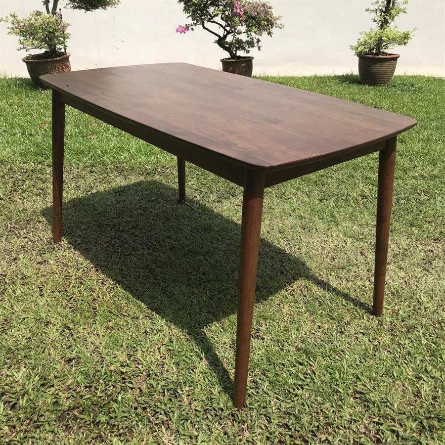 Arturo - Lucia Dining Table/ Solid Wood Table/ Rectangle Table/ Mid-century design (FREE Shipping to West Malaysia)
