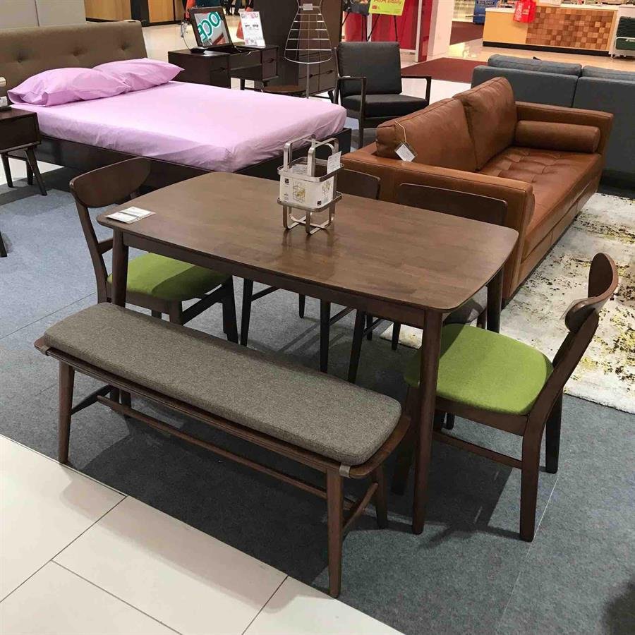 Arturo - Lucia Dining Table/ Solid Wood Table/ Rectangle Table/ Mid-century design (FREE Shipping to West Malaysia)