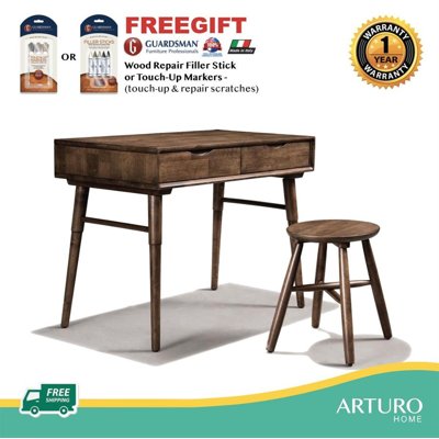 Arturo - Torio Writing Desk/ Writing Table/ Computer Table/ Solid Wood Desk/ Study Table (FREE Shipping to West Malaysia)