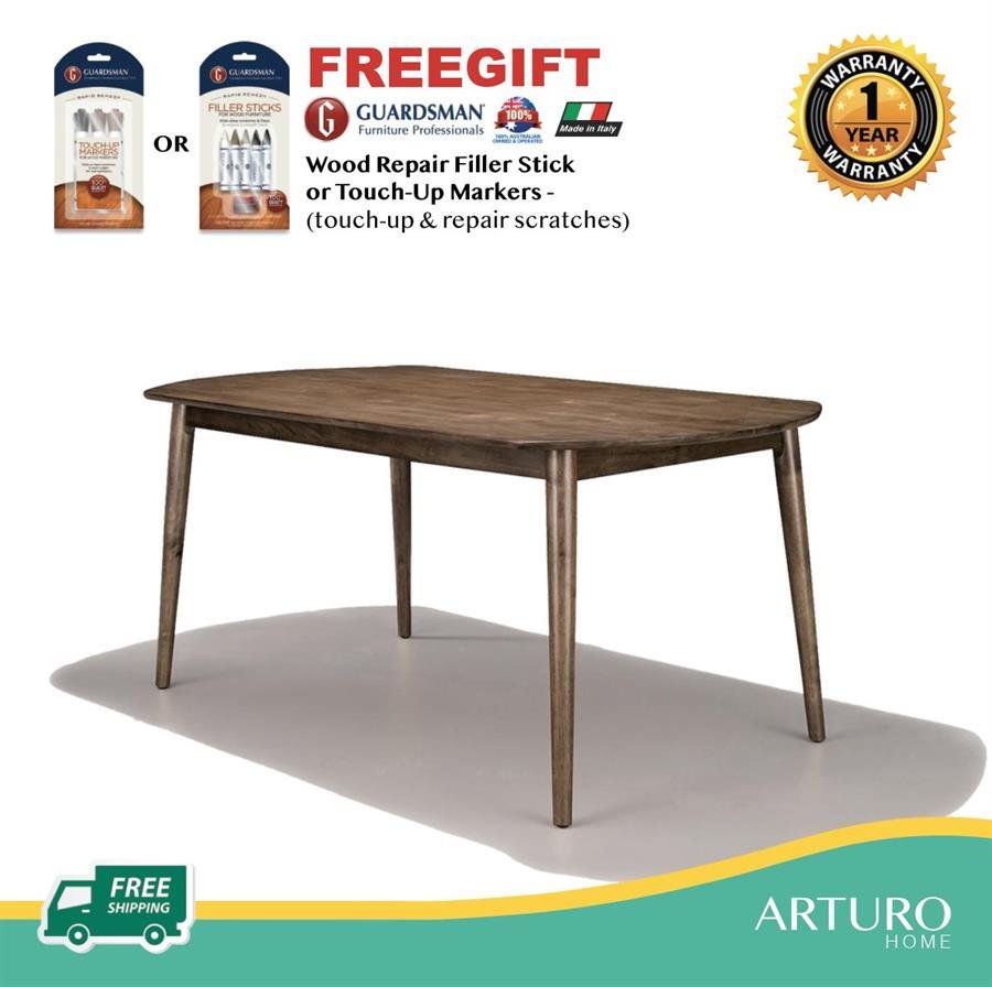Arturo - Noah Dining Table/ Rectangle Table/ Solid Wood Table (FREE Shipping to West Malaysia)