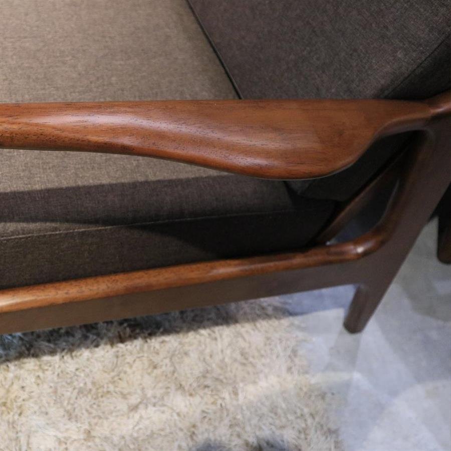 Arturo - Jacobe 1 Seater Sofa/ Arm Chair/ Single Seater/ Mid-century Design/ Retro/ Solid Wood Sofa/ Fabric Sofa (FREE Shipping to West Malaysia)