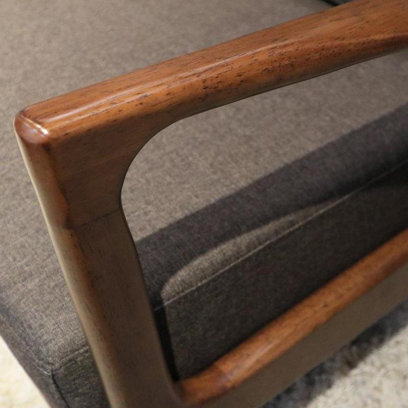 Arturo - Jacobe 1 Seater Sofa/ Arm Chair/ Single Seater/ Mid-century Design/ Retro/ Solid Wood Sofa/ Fabric Sofa (FREE Shipping to West Malaysia)