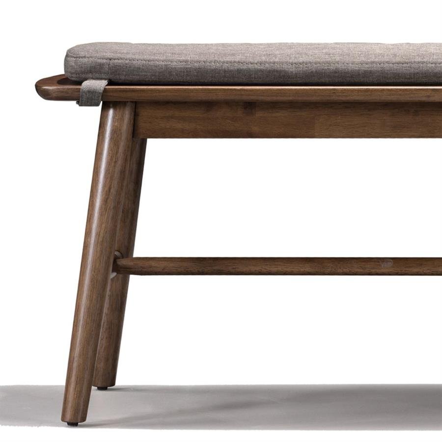 Arturo - Giorgio Dining Bench/ Hallway Bench/ Solid Wood/ Removable Cover/ Mid-century design/ Retro (FREE Shipping to West Malaysia)