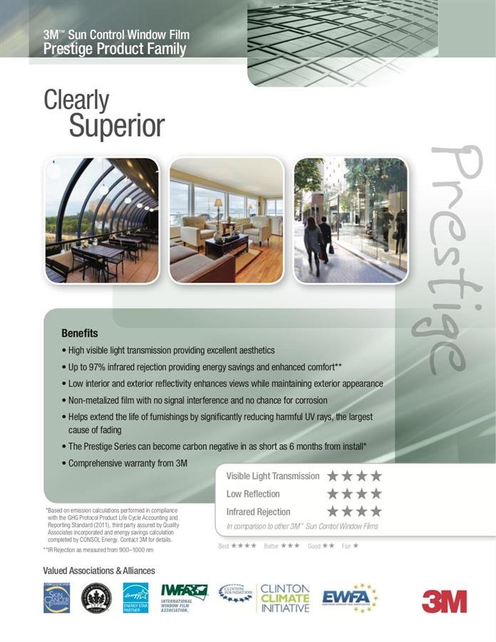 Supply & Install 3M Prestige 40/50/60/70 Window Film for 100 square feet/ Window Tinting Service/ 3M Window Film/ Window Treatment (FREE Shipping & Installation for West Malaysia)