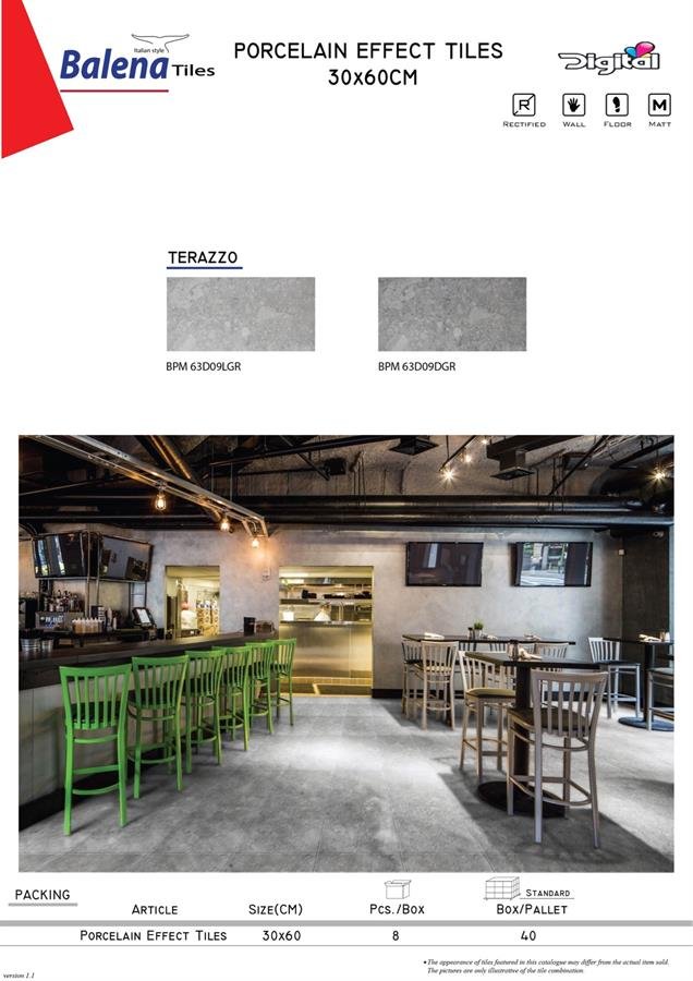 Balena Porcelain Effect Tiles 30X60cm Terazzo
