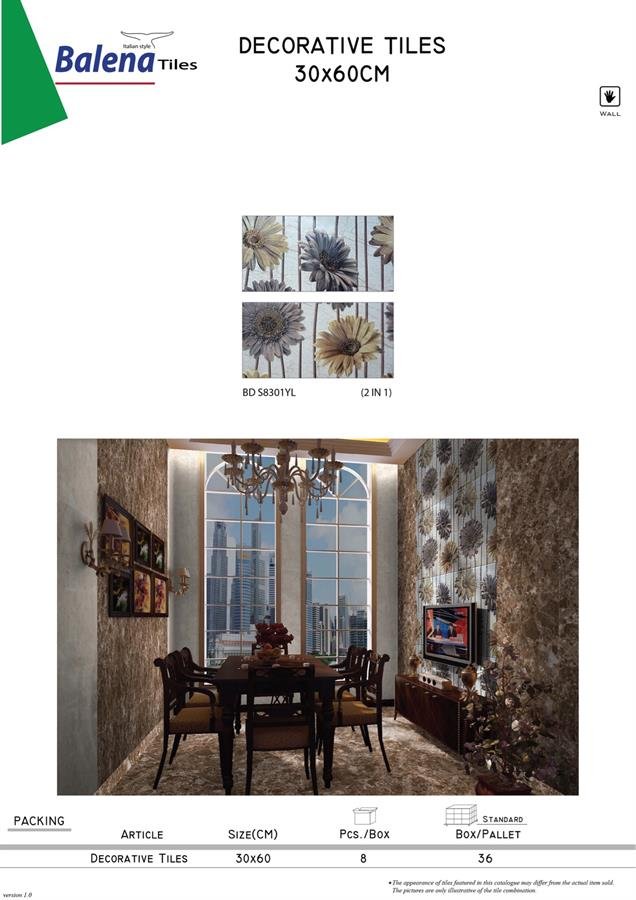 Balena Decorative Tiles 30X60cm
