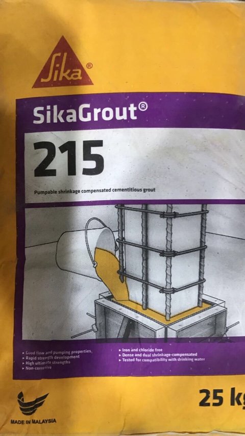 Sika Grout 215 Pumpable Shrinkage Compensated Cementitious Grout