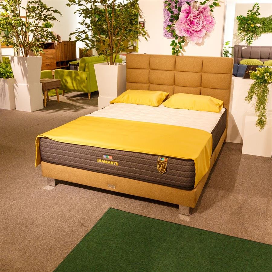 5FT Divan Bed+ 5FT Mattress (Diamente)