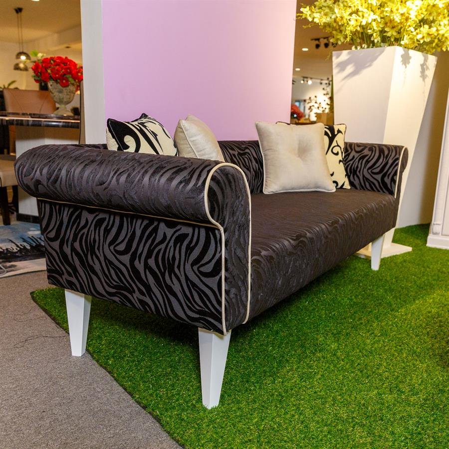 Zebra Striped Sofa Chair
