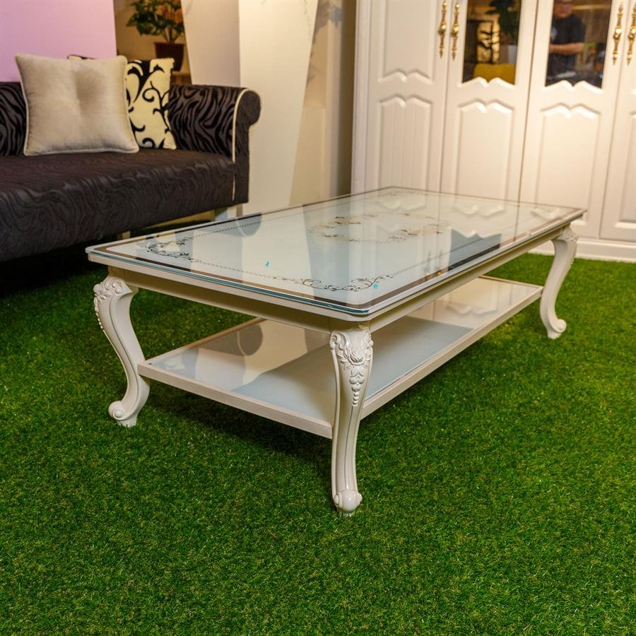 White Colonial Style Coffee Table