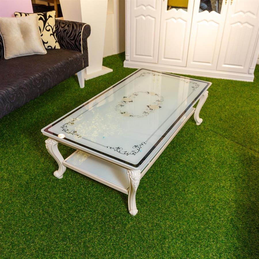 White Colonial Style Coffee Table