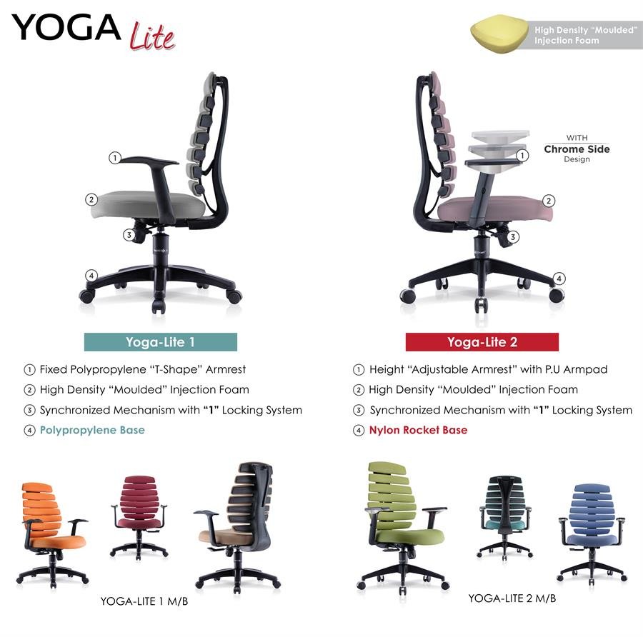 Office Chair Yoga-Lite Medium Back (Orange)