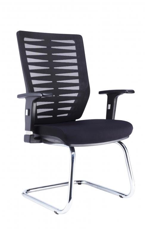 Office Chair Leaf Visitor (Black)