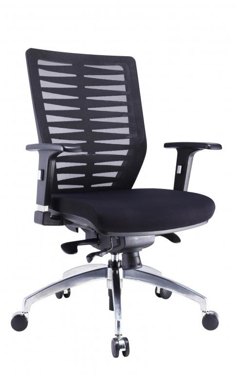 Office Chair Leaf Medium Back (Black)