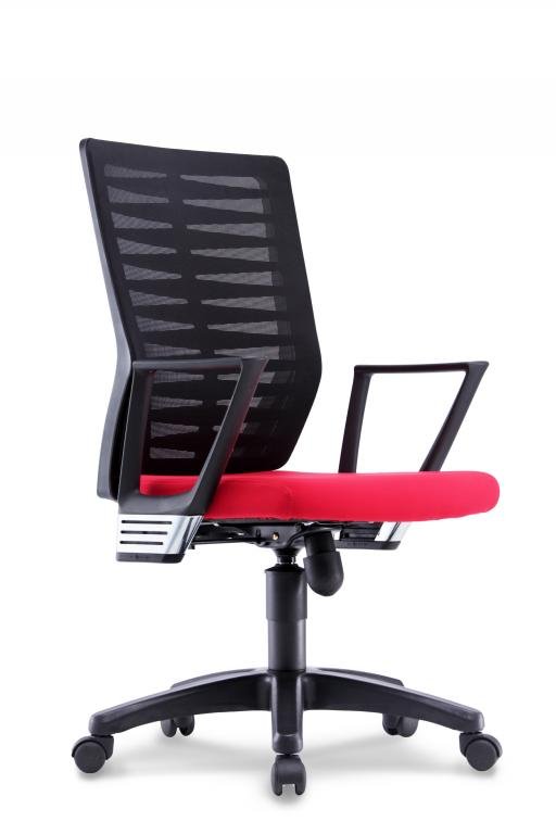 Office Chair Leaf 5 Medium Back (Red)