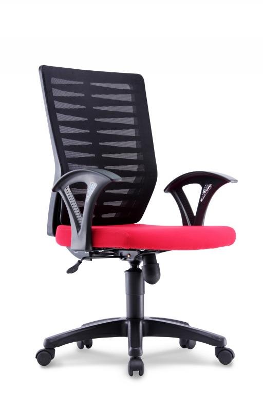 Office Chair Leaf 5 Medium Back (Red)