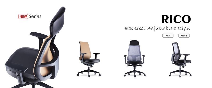 Office Chair Rico High Back (Grey)